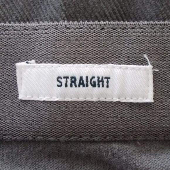 St. John's Bay Gray Straight Leg Corduroy Pants Sz 14 - Picture 6 of 8